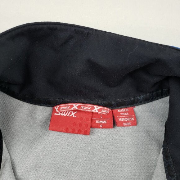 Swix Cross Country Ski Jacket Mens Large Blue Softshell Vented Winter Nordic XC - Picture 12 of 15